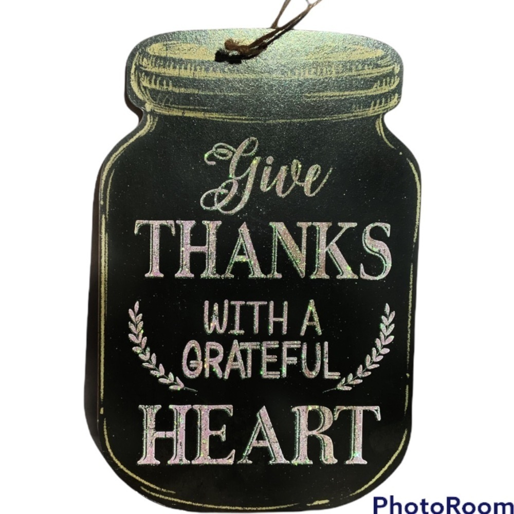 Mason Jar Wall Hanging Sign Inspirational Religious Country Phrase Black White - Picture 6 of 11